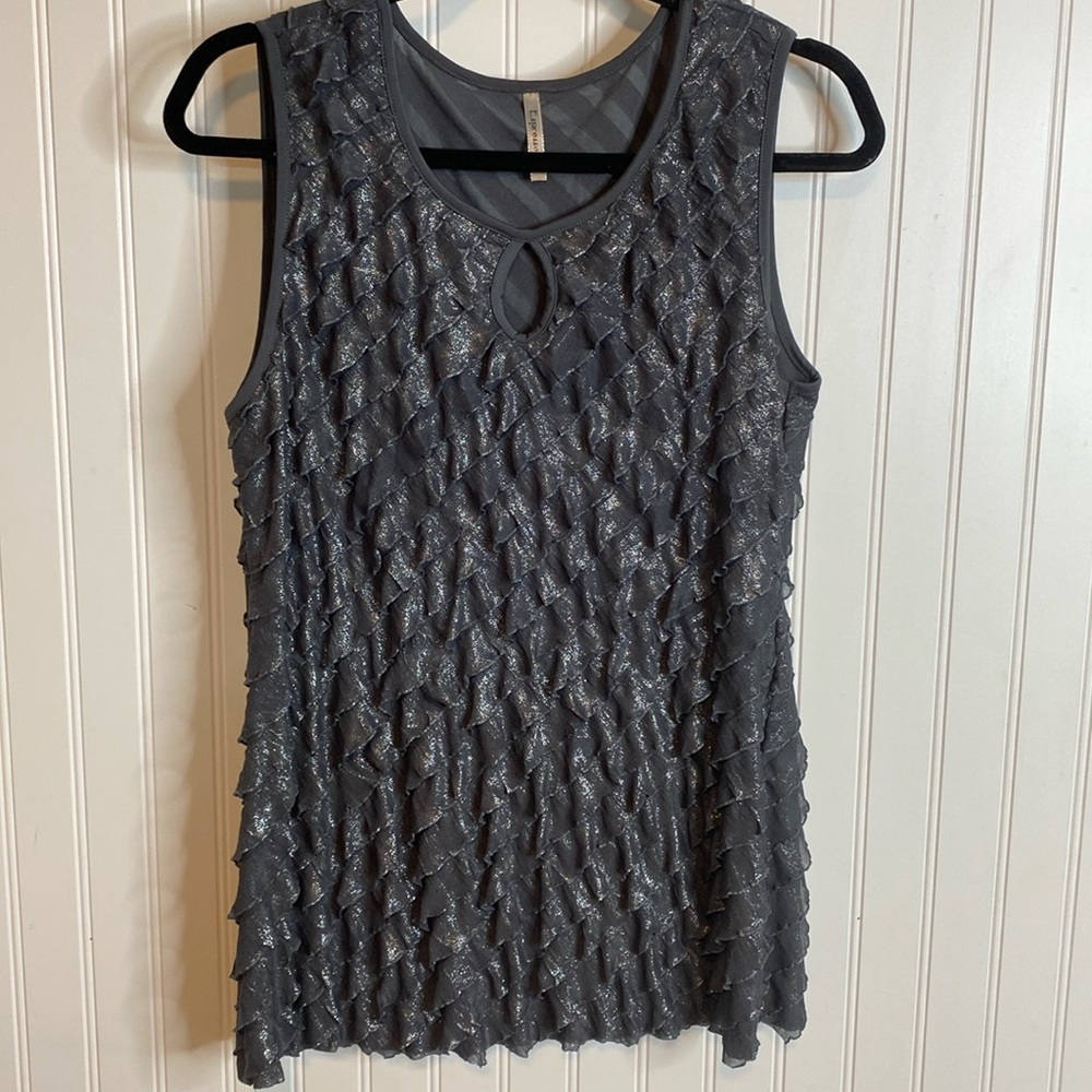 Espresso Dressy Tank Size Medium